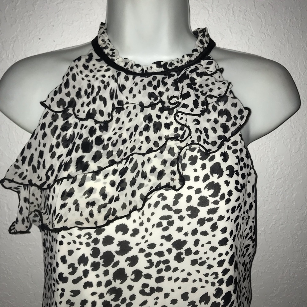 BCX Asymmetrical Ruffle Sleeveless Top S * - Picture 2 of 6